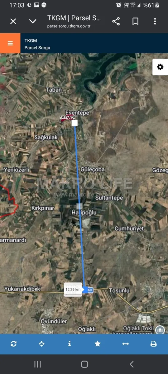 GÜLEÇOBA'DA FIRSAT 1000 M2 YATIRIMLIK ARSA